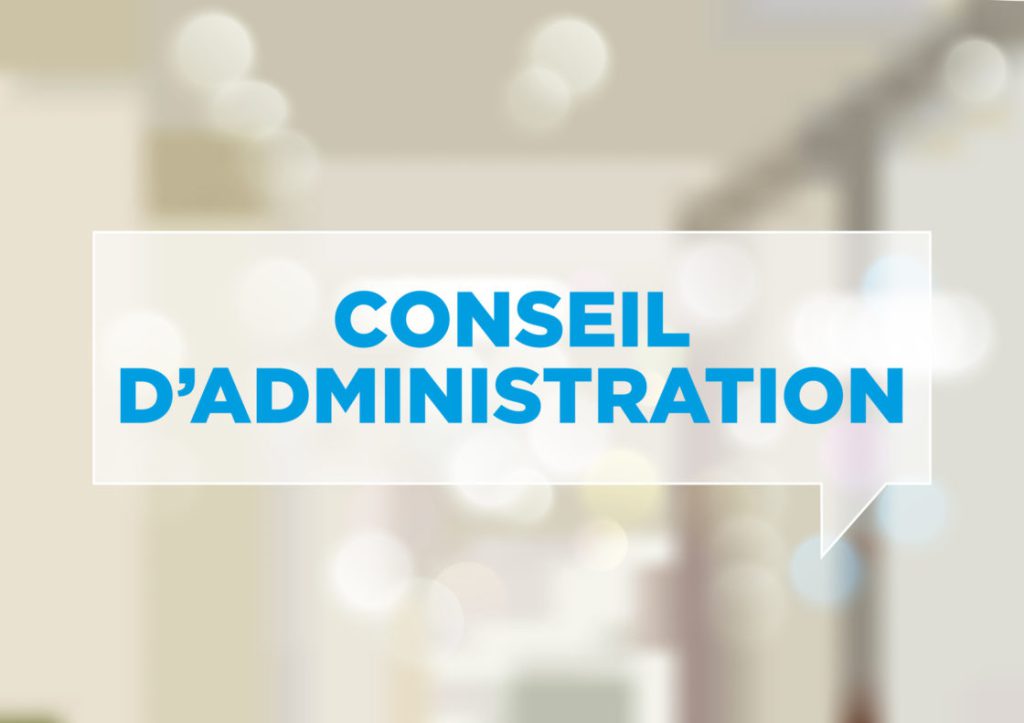 Nouveau Conseil d’Administration – avril 2018